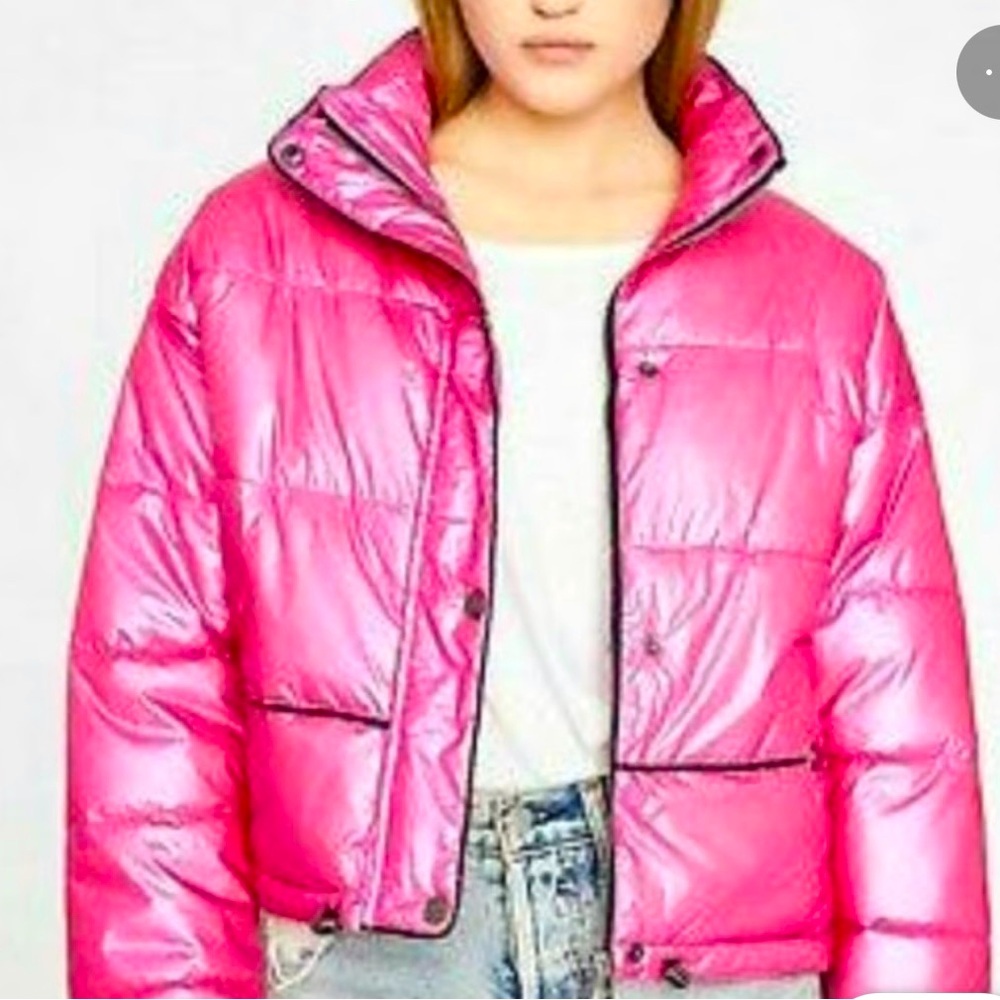 LA Coalition Metallic Puffer Barbie Pink💕